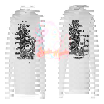 サンタ・ムエルテ カトリーナ カラベラ 長袖tシャツ 長袖Tシャツ - Kawaiitshirt