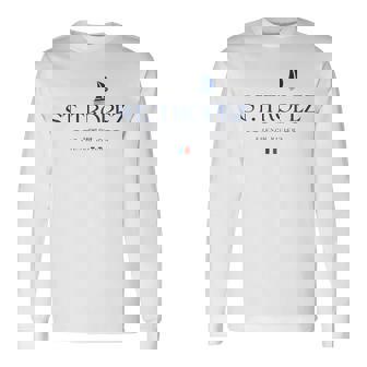 サントロペ フレンチリビエラ ヨットクラブ コートダジュール フランス 長袖Tシャツ - Kawaiitshirt