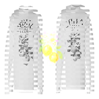 シチリア イタリア土産 イタリア レモン 長袖Tシャツ - Kawaiitshirt