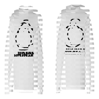 シマエナガ 北海道 雪の妖精 可愛い もふもふ 長袖Tシャツ - Kawaiitshirt