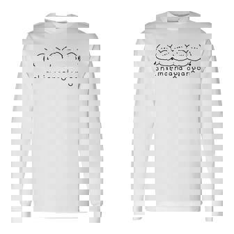 シマエナガ 北海道 雪の妖精 可愛い 団子 長袖Tシャツ - Kawaiitshirt