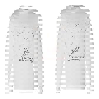 シマエナガの雪の結晶 長袖Tシャツ - Kawaiitshirt