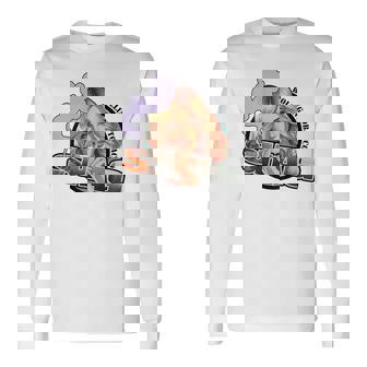 シャグ 手巻き煙草 バックプリント 長袖Tシャツ - Kawaiitshirt