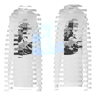 シーズーの偉大な波 長袖Tシャツ - Kawaiitshirt