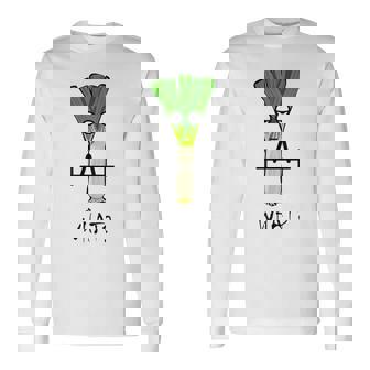 ジムでのトレーニングのための面白いネギフィットネスギフト 長袖Tシャツ - Kawaiitshirt