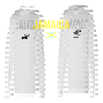 ジャマイカ 旗 大 国旗 メンズ レディース キッズ ジャマイカ 長袖Tシャツ - Kawaiitshirt