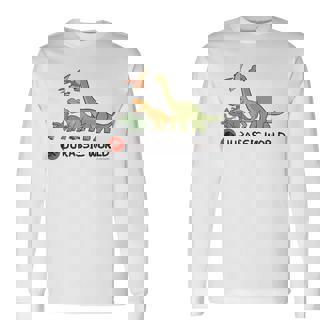 ジュラシック・ワールド Dinosaurs Loose Illust 長袖Tシャツ - Kawaiitshirt