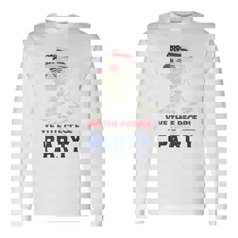 ジョージ・ワシントン ファンスターズ ストリップ アメリカ国旗 7月4日 ペイトリオット 長袖tシャツ 長袖Tシャツ - Kawaiitshirt