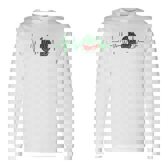 スイカ 農家 ハートビート ガーデニング 果物 農業 庭師 長袖tシャツ 長袖Tシャツ - Kawaiitshirt