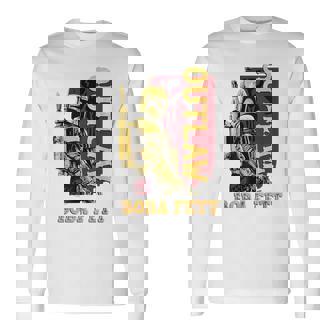 スターウォーズ ボバ・フェットの本 アウトロー 叙事詩 レトロ ポートレート 長袖Tシャツ - Kawaiitshirt