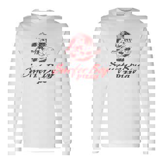 ストレンジャー・シングス サーファーボーイ ピザ 広告 サーフ デリバリー レトロ 長袖Tシャツ - Kawaiitshirt