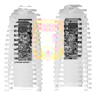 ストレンジャー・シングス プロモコミック The Partyecna セピア ヴィンテージ 長袖Tシャツ - Kawaiitshirt