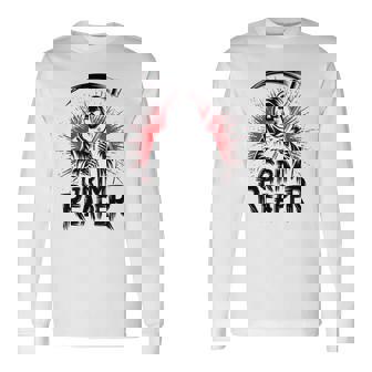 スプラッシュアート 死神 ハロウィン 長袖Tシャツ - Kawaiitshirt