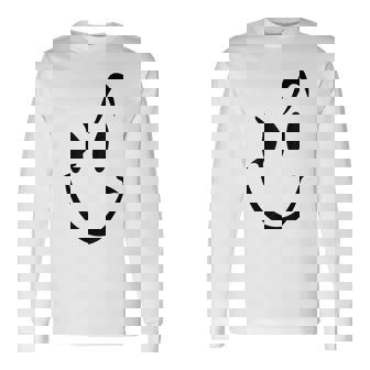 スマイリーシャツ スマイリーフェイス かわいいグラフィック 長袖Tシャツ - Kawaiitshirt