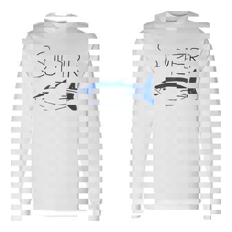 スーパー マグロ 魚 陸軍 友達 ギフト K-Pop 長袖Tシャツ - Kawaiitshirt