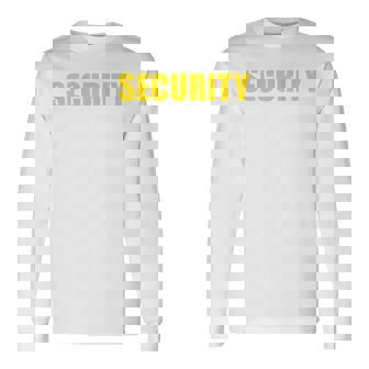 セキュリティ 背面のみ 長袖Tシャツ - Kawaiitshirt