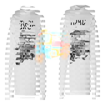 タイ トゥクトゥク バンコク 長袖Tシャツ - Kawaiitshirt