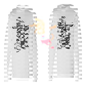 ダビング犬 韓国 バレーボール ラバー ジャージ 韓国国旗 長袖Tシャツ - Kawaiitshirt