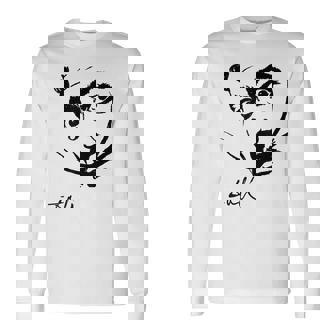 ダリの肖像画 長袖Tシャツ - Kawaiitshirt