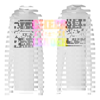 チア チアリーディング 水彩 レインボー チアリーダー 長袖Tシャツ - Kawaiitshirt