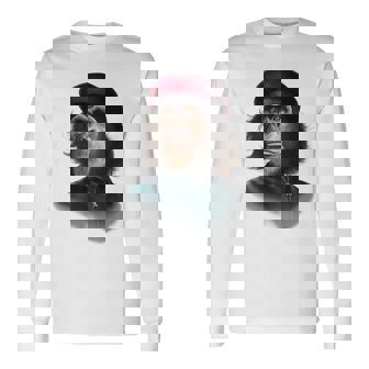 チェ ゲバラ チンパンジー 長袖Tシャツ - Kawaiitshirt