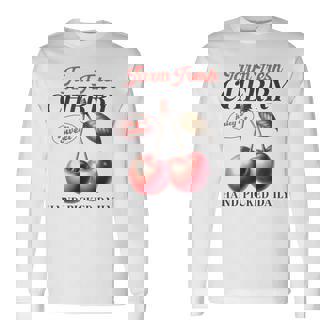 チェリーフルーツ スイートジューシーレッドチェリー 食通ギフト 長袖Tシャツ - Kawaiitshirt