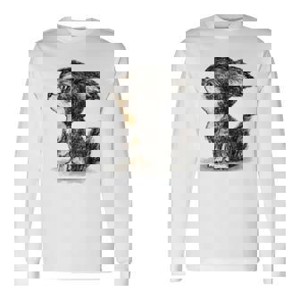 チワワ 犬 かわいい いぬ 子犬 ペット イラスト 長袖Tシャツ - Kawaiitshirt