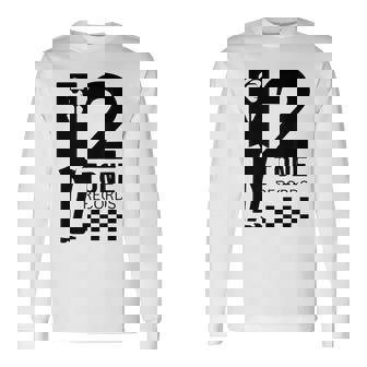 ツートーンスカ音楽チェッカーボード 長袖Tシャツ - Kawaiitshirt