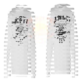 テキサス・ドント・ペット・ザ・フワッフィー・カウズ・ファニー・バイソン 長袖Tシャツ - Kawaiitshirt