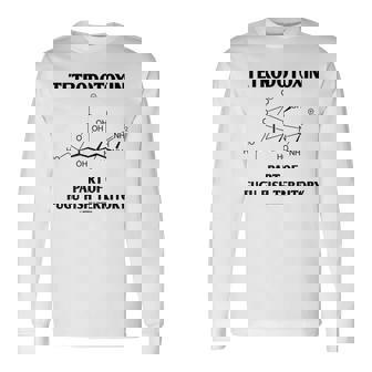テトロドトキシン フグフィッシュテリトリー化学構造の一部 長袖Tシャツ - Kawaiitshirt