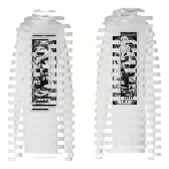 デス・ポッサム・タロット・カード 死神 ゴス ブラッククラフト オポッサム 長袖Tシャツ - Kawaiitshirt