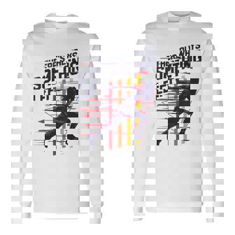 トラックアンドフィールド常に何かが残っている 長袖Tシャツ - Kawaiitshirt