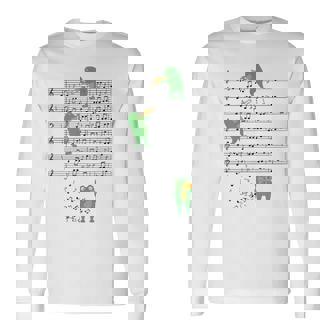 トロンボーン奏者 カエル トロンボーン好きのトロンボーン愛好家 トロンボーン音記号 長袖Tシャツ - Kawaiitshirt