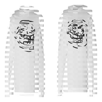 トロールフェイス 長袖Tシャツ - Kawaiitshirt