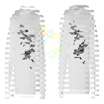 トンボ、飛ぶ昆虫のトンボ、トンボ。 長袖Tシャツ - Kawaiitshirt