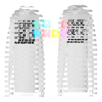 ドゲンジャーズ フェイスシルエット 長袖Tシャツ - Kawaiitshirt