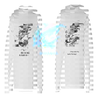 ドルフィン バケーション ヴィンテージ バハマ ビーチ デスティネーション 長袖Tシャツ - Kawaiitshirt