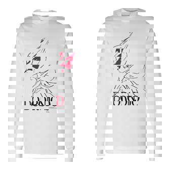 ドロンジョデザインm ホワイト 長袖Tシャツ - Kawaiitshirt