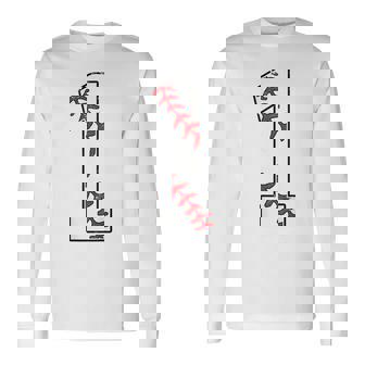 ナンバー1 ベースボールジャージー ナンバー1 背面にプリント 長袖Tシャツ - Kawaiitshirt