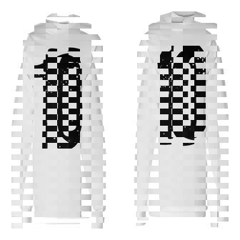 ナンバー10 長袖Tシャツ - Kawaiitshirt