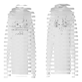 ニューヨークスカイラインtシャツ Ny Cityacation 自由の女神 長袖Tシャツ - Kawaiitshirt