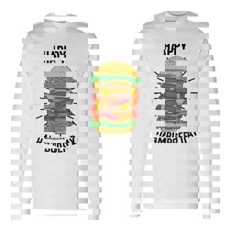 ノベルティ ハンバーガーデー フローズン加工 ミール愛好家 フライドポテト 長袖Tシャツ - Kawaiitshirt