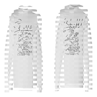 ハシビロコウ 鳥の日 鳥類学者 ホエールビル コウノトリ 長袖Tシャツ - Kawaiitshirt