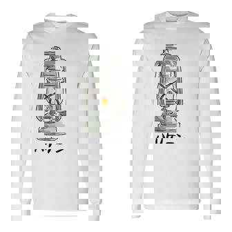 ハリケーンランタンtシャツ白 長袖Tシャツ - Kawaiitshirt