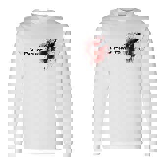 ハロウィンホラー血染み傷＆血傷元気です 長袖Tシャツ - Kawaiitshirt