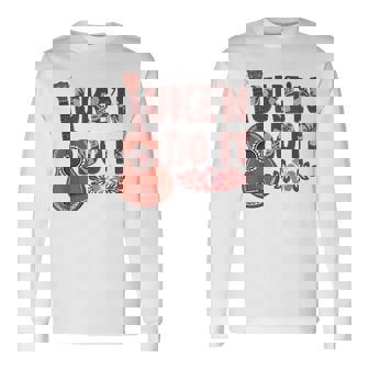 ハワイアンウクレレ ウケアンドドゥイットフラワー 長袖Tシャツ - Kawaiitshirt