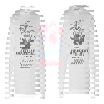 ハワイホノルルのワイキキビーチ 長袖Tシャツ - Kawaiitshirt