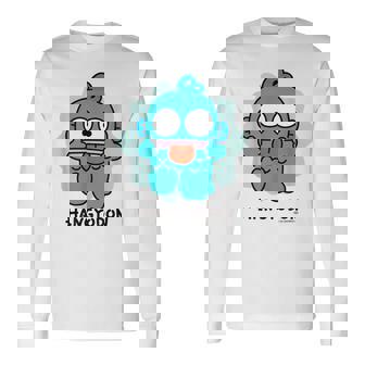 ハンギョドン へんがお ダークカラー 長袖Tシャツ - Kawaiitshirt