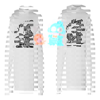 ハンギョドン 蝶ネクタイ ライトカラー 長袖Tシャツ - Kawaiitshirt