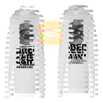 ハンバーガー研究 ハンバーガー 長袖tシャツ 長袖Tシャツ - Kawaiitshirt